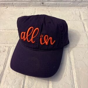 Purple Clemson All In Cap with Orange Embroidery